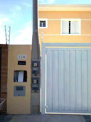 Poste Padrão 02 caixas frontal